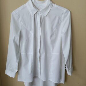 Chico's Crisp White Blouse size 0